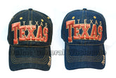 Bulk Buy Adults Texas Casual Denim Caps Wholesale